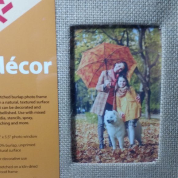 Set of 3 DIY Crafts Decorate Burlap Picture Frame - Picture 4 of 9